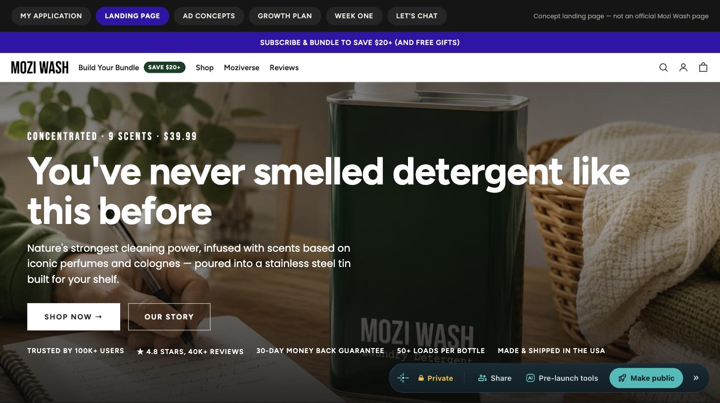 The Mozi Wash build